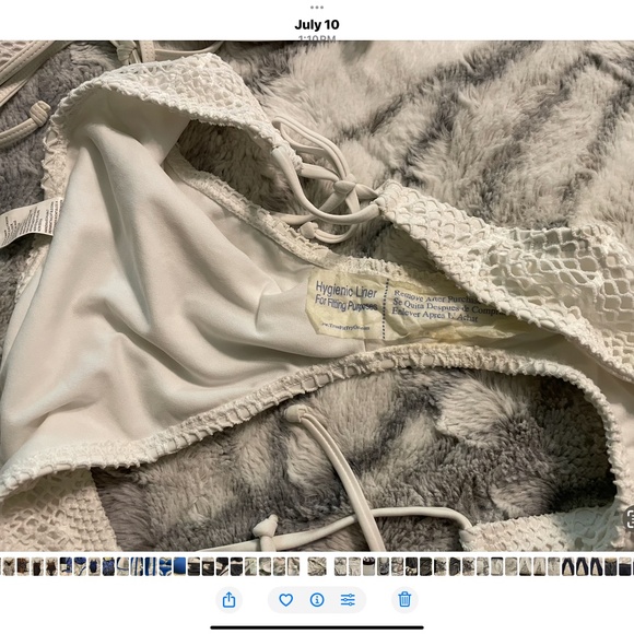 Reef Bikini Bottoms, fishnet , NWOT, size L - Picture 5 of 5